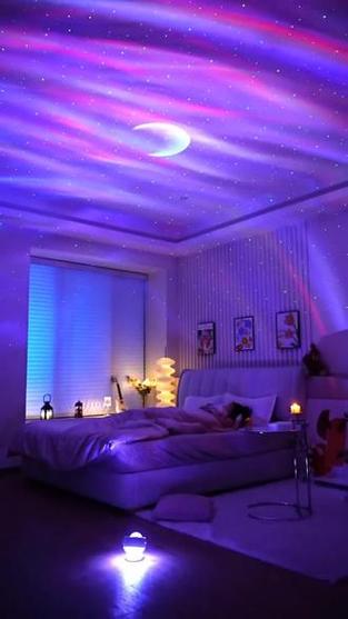在充電小夜燈房間里，偷一片星空入睡 重塑臥室的創(chuàng)意浪漫松弛感
